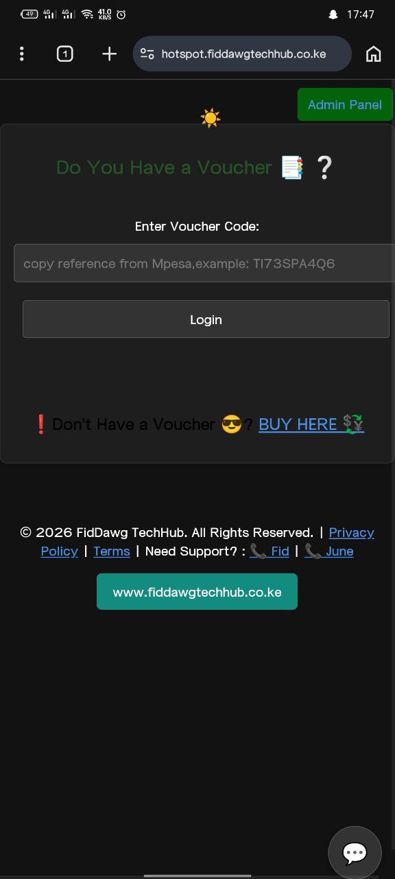 Captive Portal Example